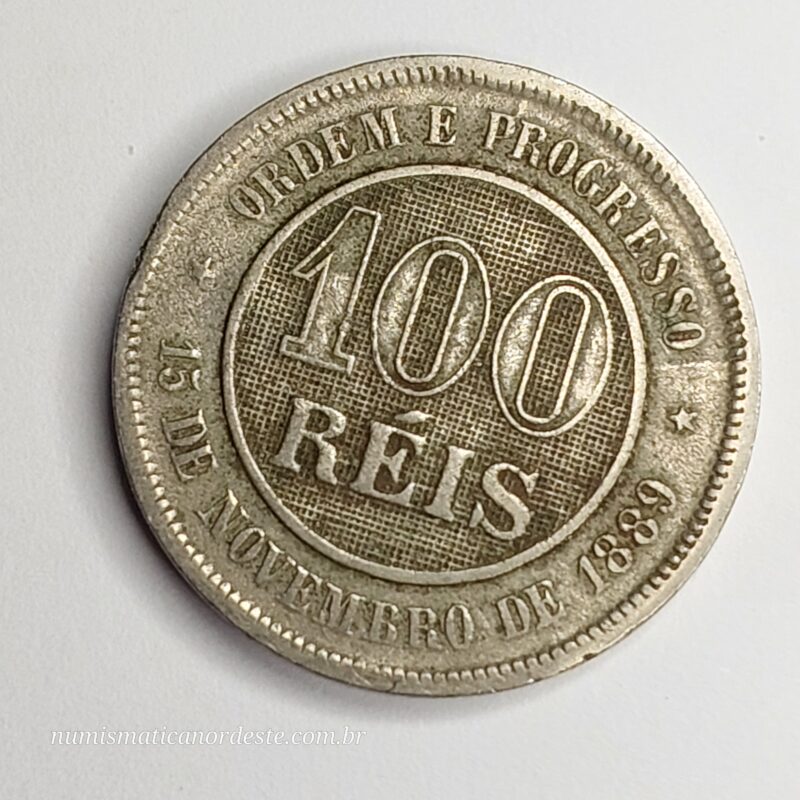 100 Réis Ano 1894 - Imagem 3