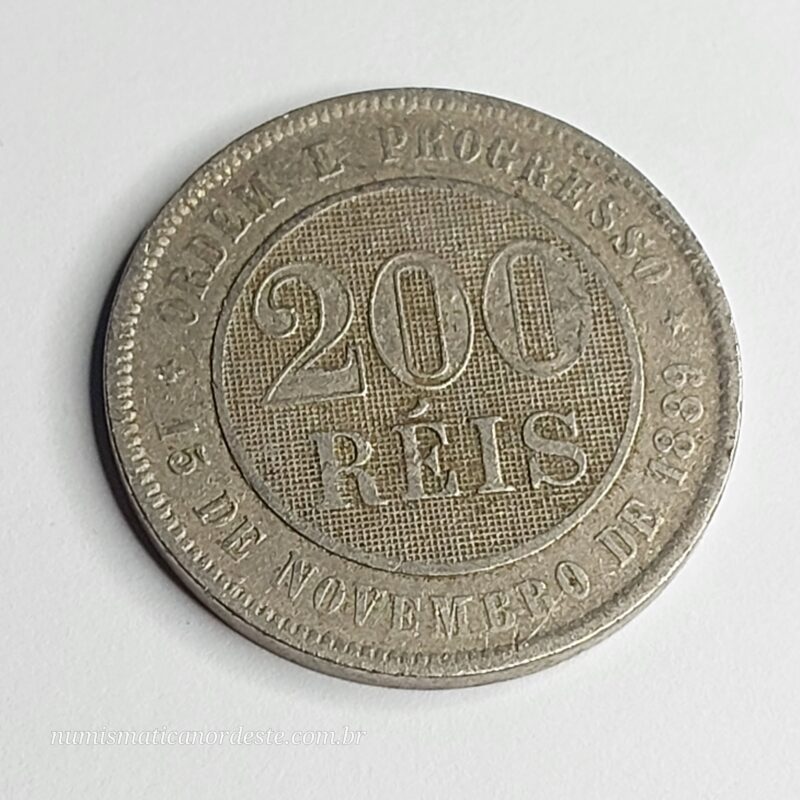 200 Réis Ano 1894 - Imagem 3