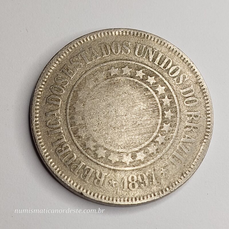 200 Réis Ano 1897 - República - Imagem 2