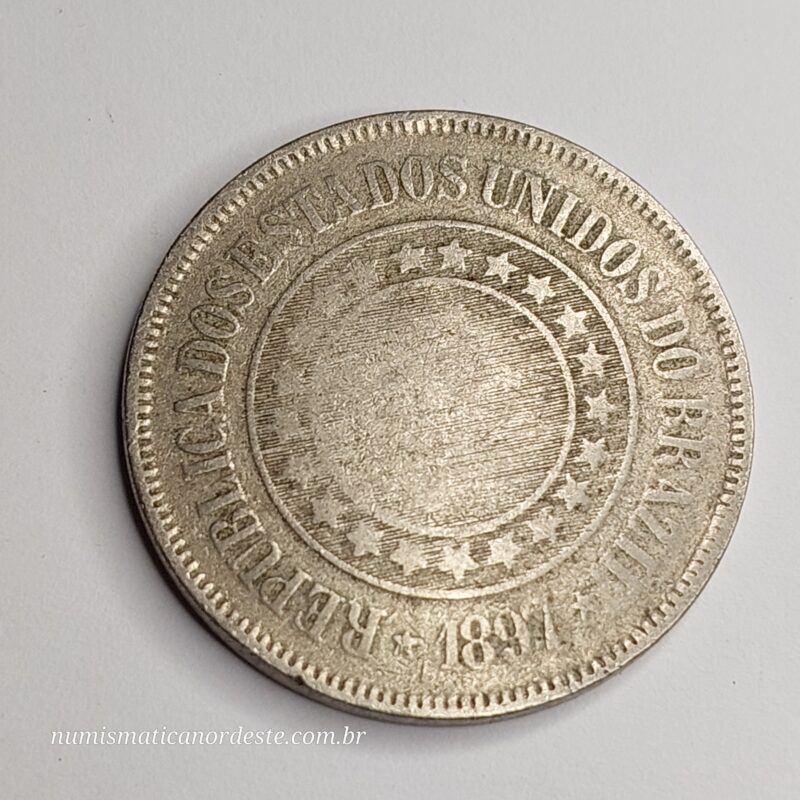 200 Réis Ano 1897 - República - Imagem 4