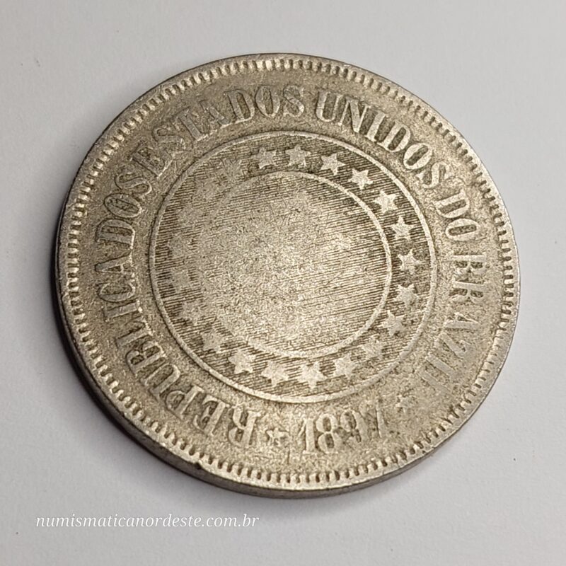 200 Réis Ano 1897 - República - Imagem 6