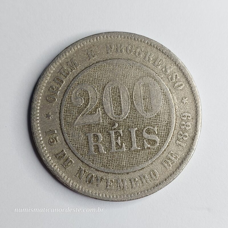200 Réis Ano 1897 - República - Imagem 5