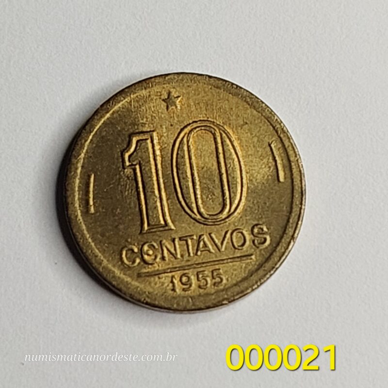 10 Centavos Ano 1955- José Bonifácio - Imagem 3