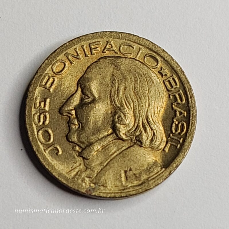 10 Centavos Ano 1955- José Bonifácio - Imagem 2