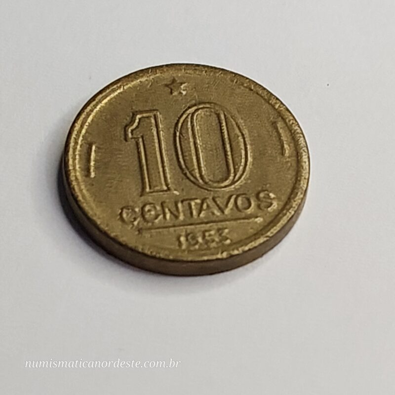 10 Centavos Ano 1953 - José Bonifácio - Imagem 5