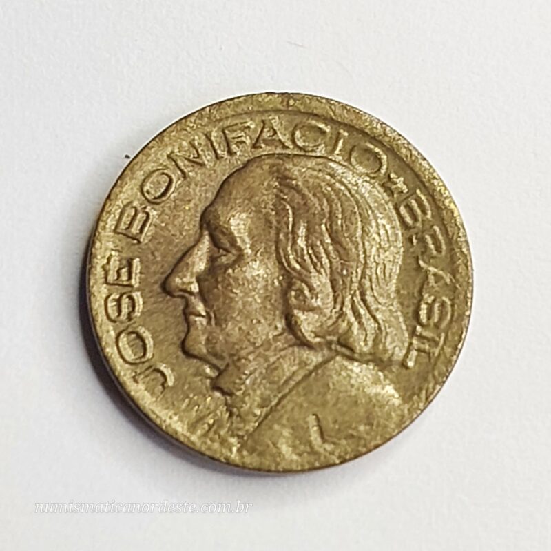 10 Centavos Ano 1953 - José Bonifácio - Imagem 2