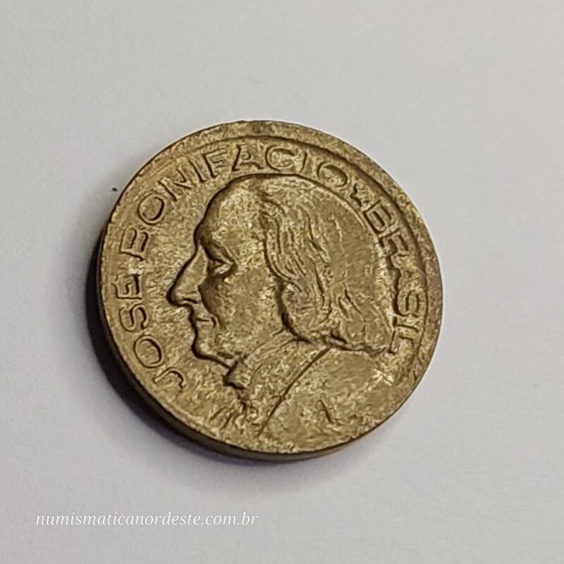 10 Centavos Ano 1953 - José Bonifácio - Imagem 4