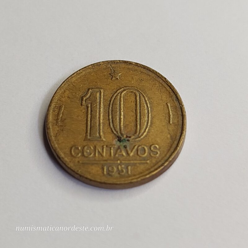 10 Centavos Ano 1951 - José Bonifácio - Imagem 5