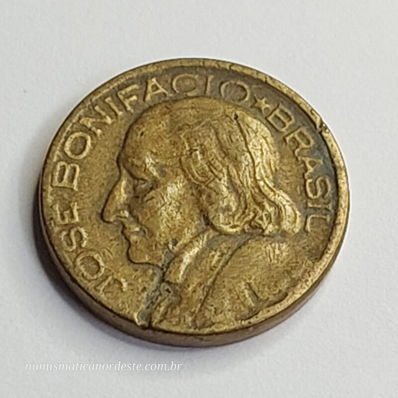 10 Centavos Ano 1951 - José Bonifácio - Imagem 2