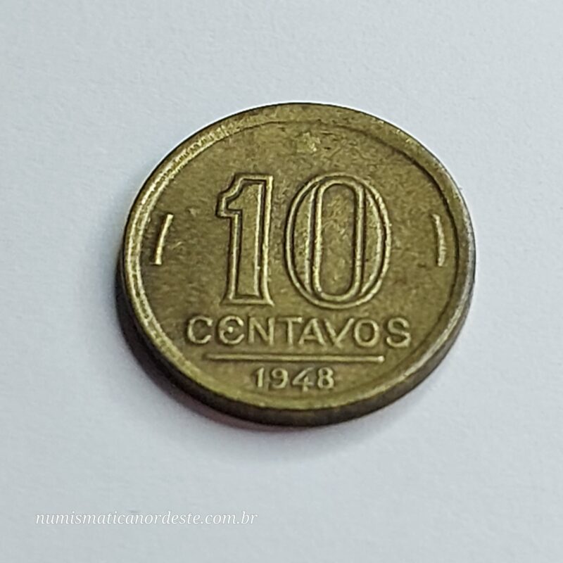 10 Centavos Ano 1948 - José Bonifácio - Imagem 5