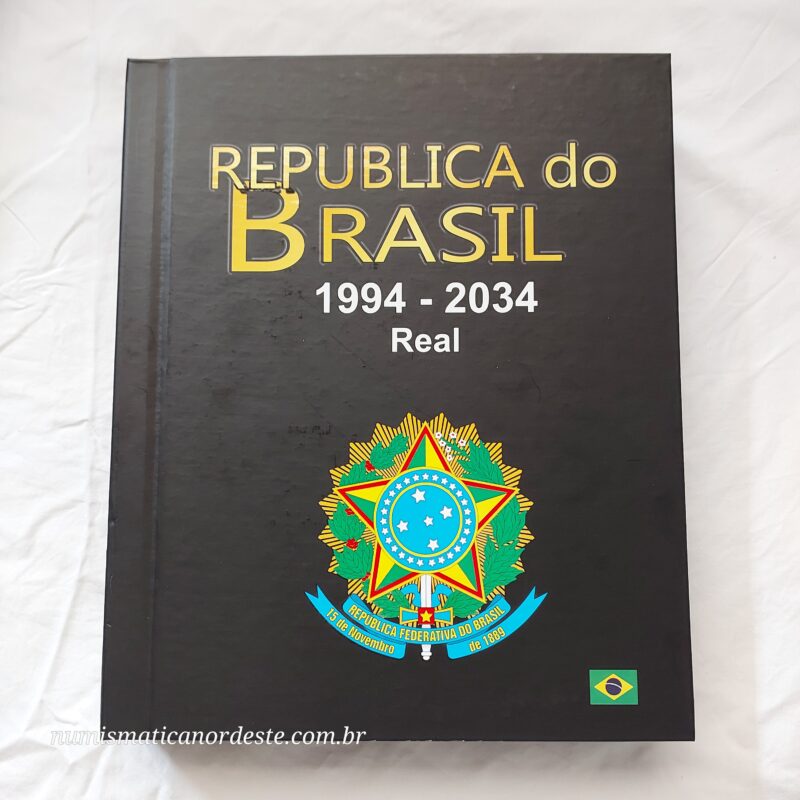 Álbum Luxo para Moedas da Republica do Brasil - Plano Real de 1994 a 2034