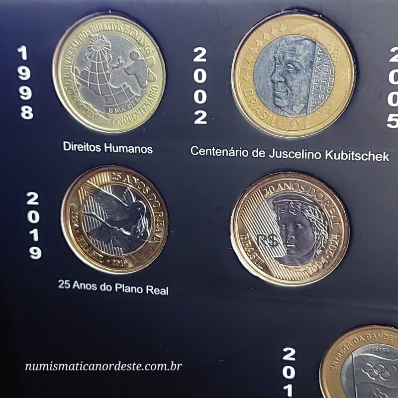 Álbum Luxo para Moedas da Republica do Brasil - Plano Real de 1994 a 2034 - Imagem 38