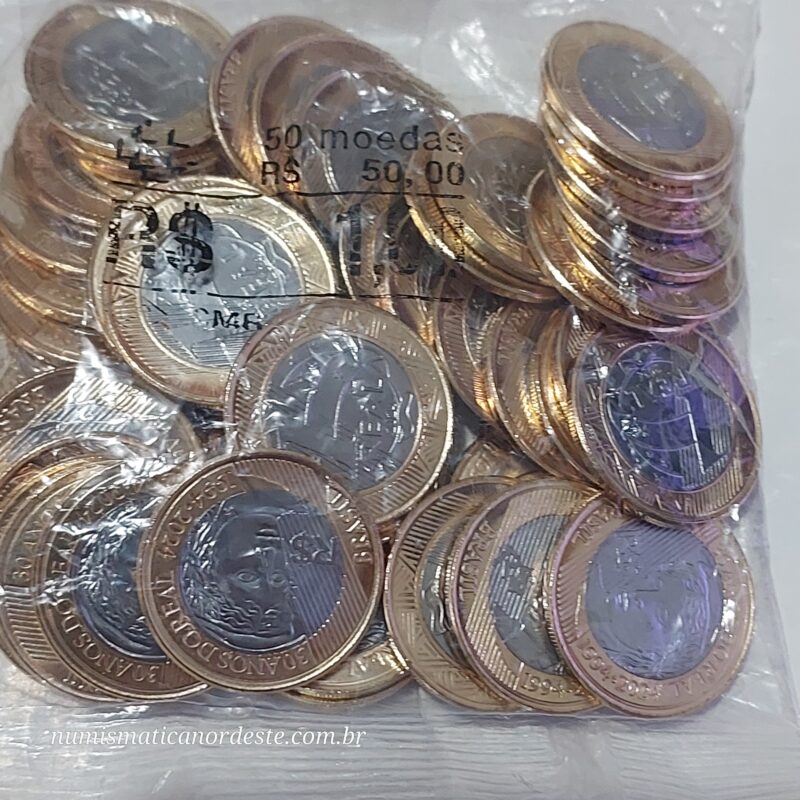 Sachê Lacrado da Moedas de R$ 1,00 (Um real) Comemorativa aos 30 Anos do Plano Real - Imagem 2