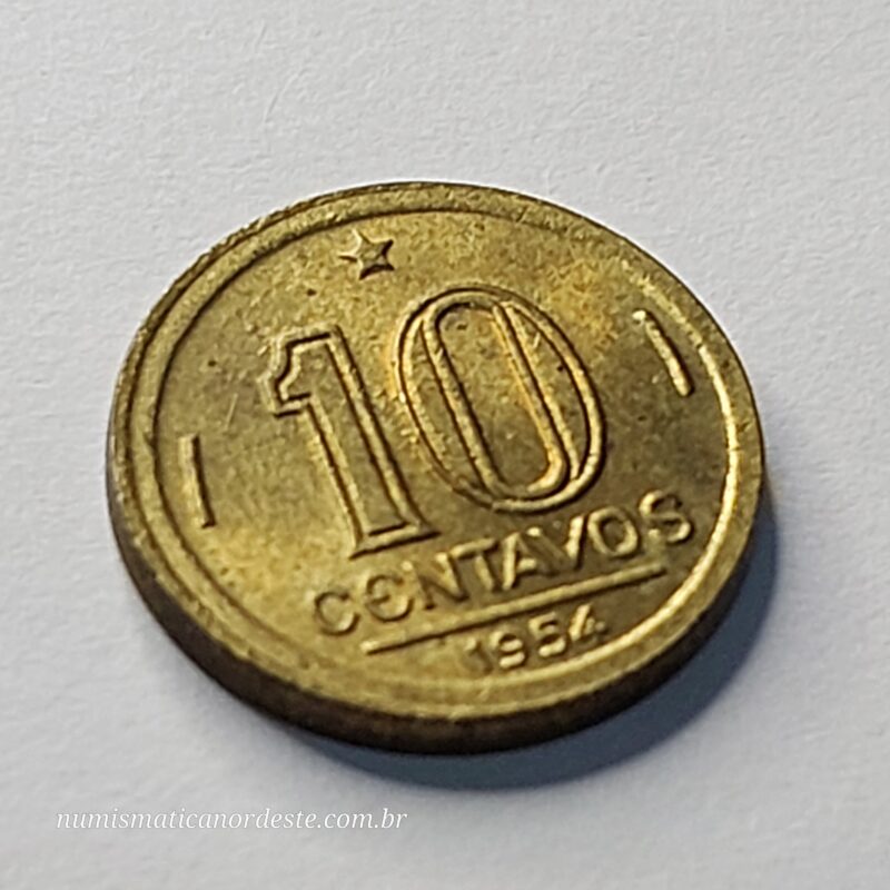 10 Centavos Ano 1954- José Bonifácio - Imagem 3