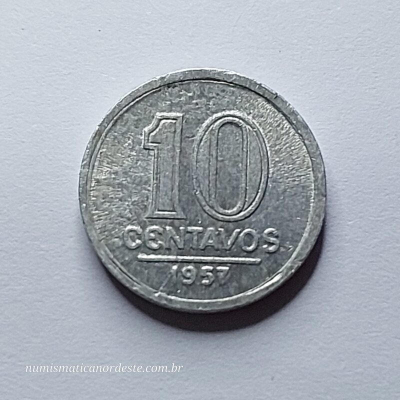 10 Centavos Ano 1957 - Imagem 3