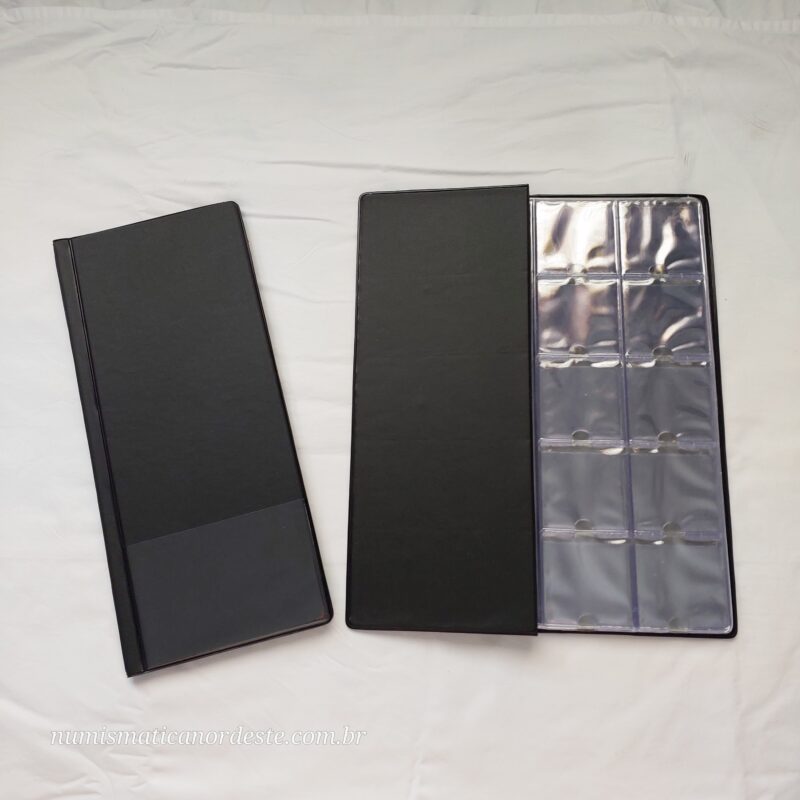 Álbum para 100 Moedas - FOLHAS SEM ABAS - COMPORTA COIN HOLDER