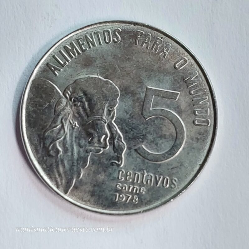 5 Centavos Ano 1978 - Série FAO - Carne