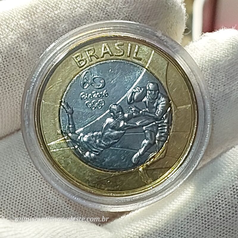 1 Real Olimpíadas Rio 2016 Modalidade Rugby - Flor de Cunho - Comemorativa
