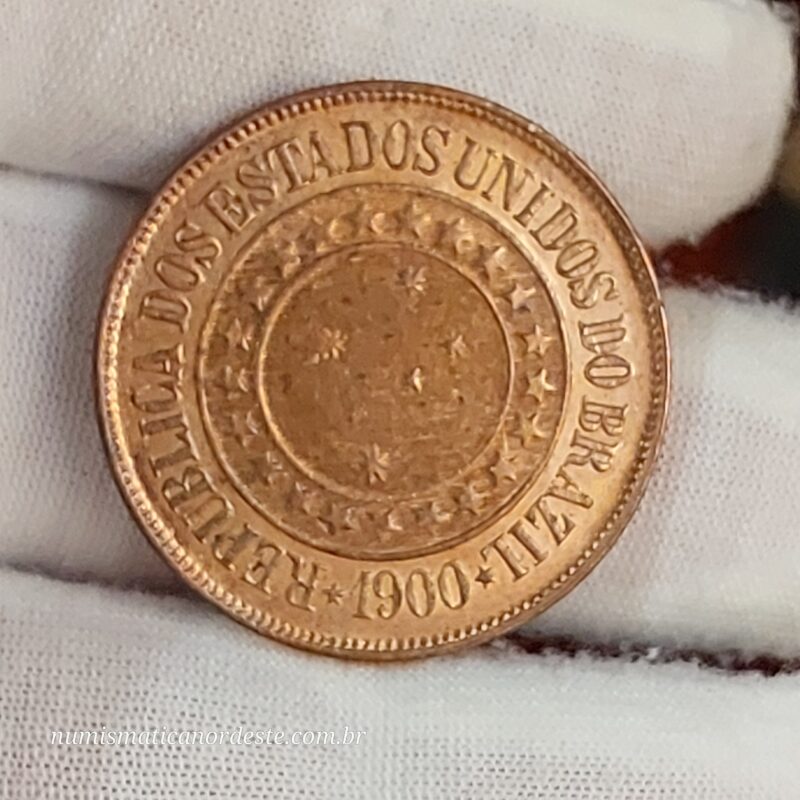 40 Réis Ano 1900 - República - Imagem 4