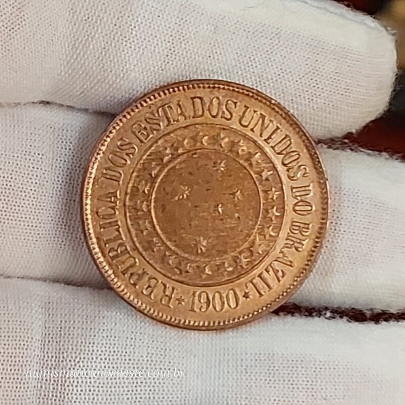 40 Réis Ano 1900 - República - Imagem 6