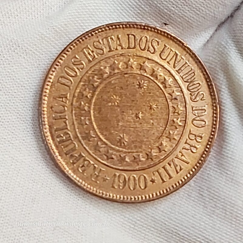 40 Réis Ano 1900 - República - Imagem 2