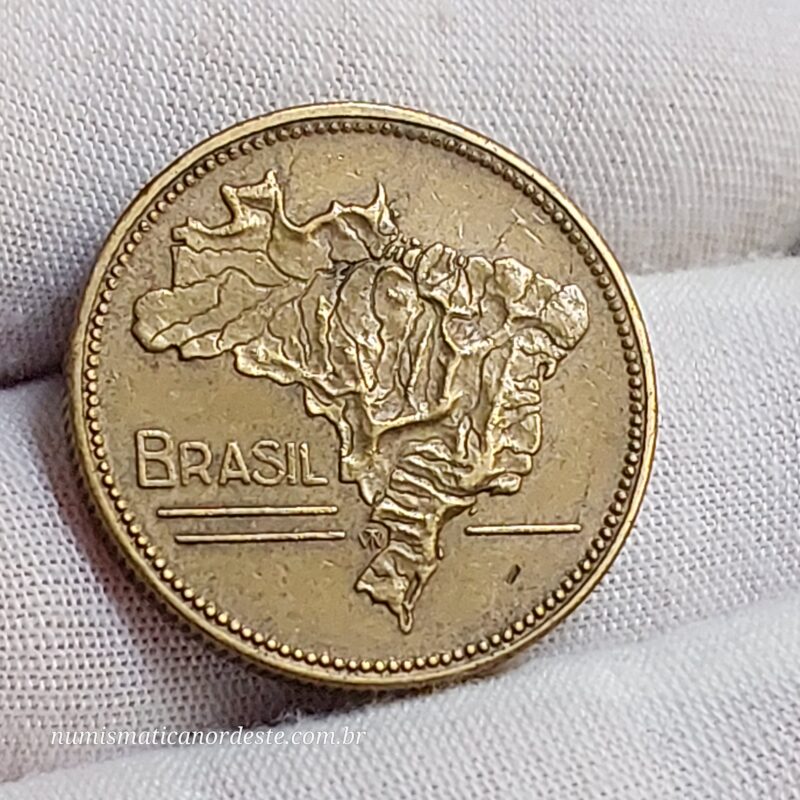5 Cruzeiros Ano 1942 - Mapa do Brasil - Imagem 4