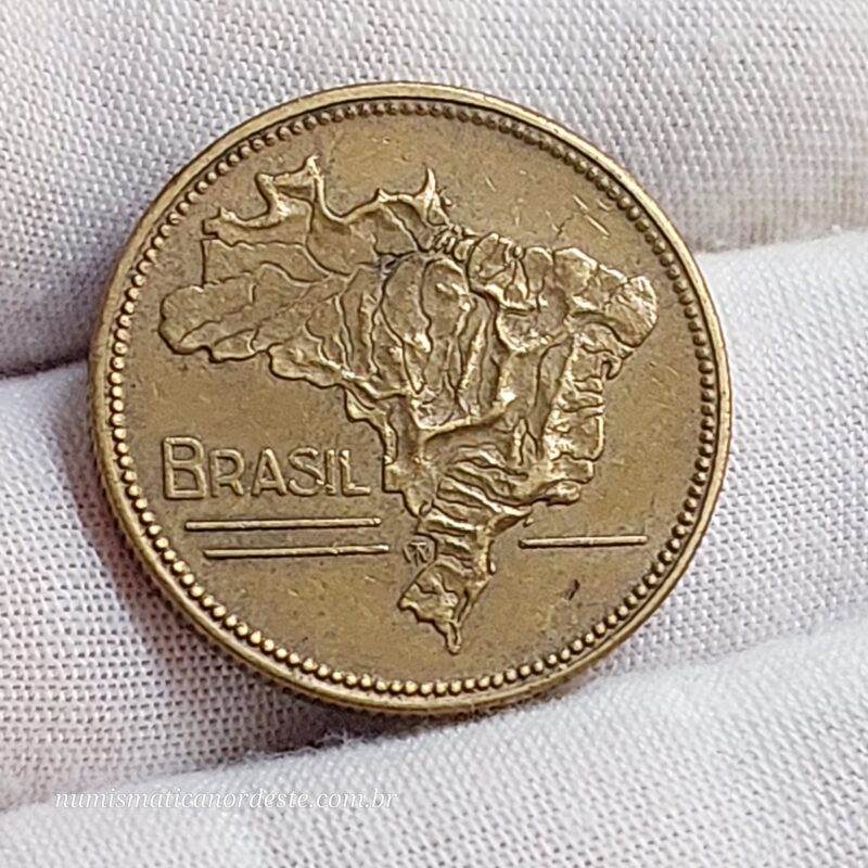 5 Cruzeiros Ano 1942 - Mapa do Brasil - Imagem 8