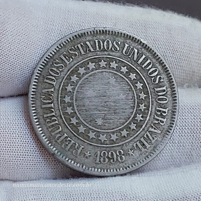200 Réis Ano 1898 - República - Imagem 4