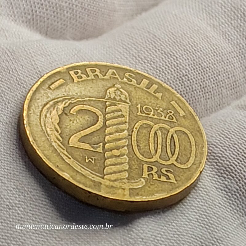 2.000 Réis Ano 1938 - Duque de Caxias - Poligonal - Imagem 5
