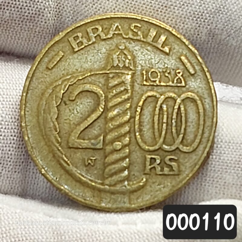 2.000 Réis Ano 1938 - Duque de Caxias - Poligonal