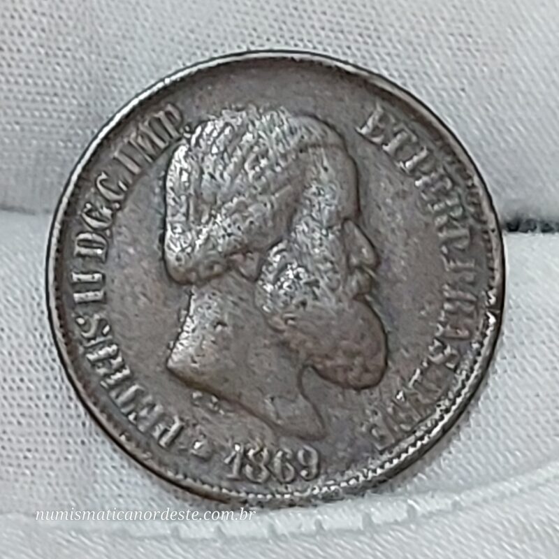 20 Réis Ano 1869 - Império - Imagem 7