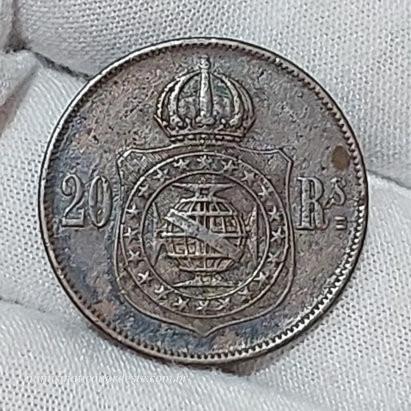 20 Réis Ano 1869 - Império - Imagem 4