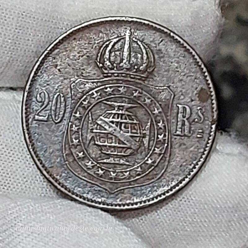 20 Réis Ano 1869 - Império - Imagem 6
