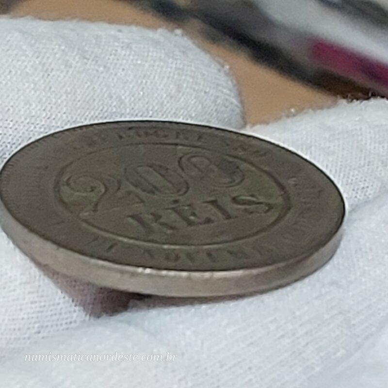 200 Réis Ano 1889 - República - Imagem 8