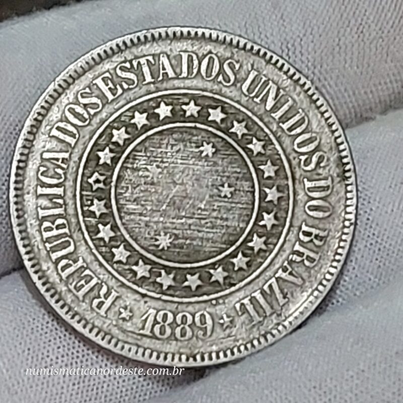200 Réis Ano 1889 - República - Imagem 2