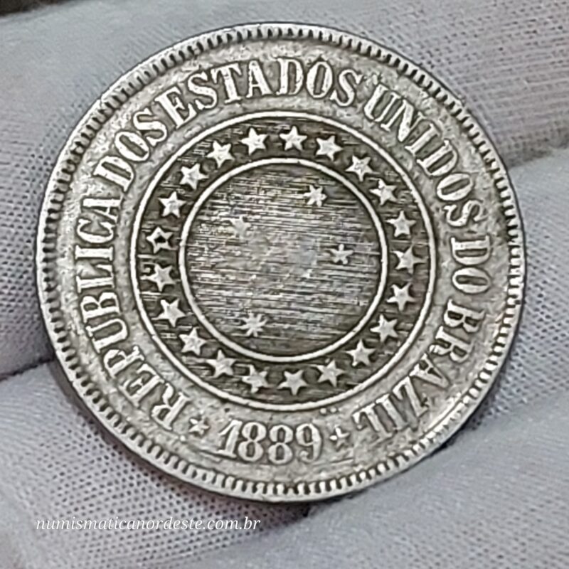 200 Réis Ano 1889 - República - Imagem 6