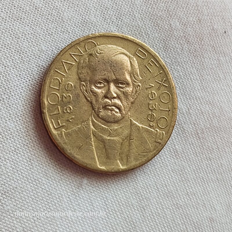 2.000 Réis Ano 1939 - Floriano Peixoto (2º Presidente do Brasil) - Imagem 4