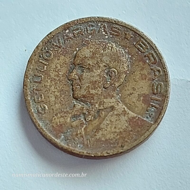 10 Centavos Ano 1942 de Níquel Rosa - Getúlio Vargas - Imagem 8