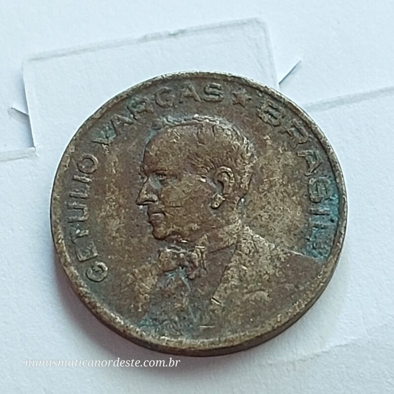 10 Centavos Ano 1942 de Níquel Rosa - Getúlio Vargas - Imagem 7