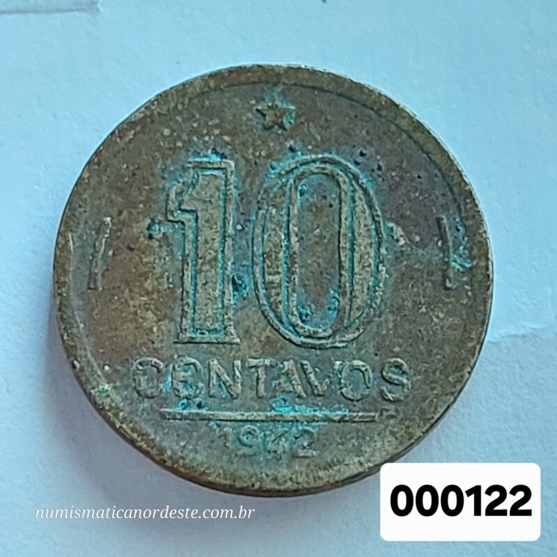 10 Centavos Ano 1942 de Níquel Rosa - Getúlio Vargas - Imagem 8