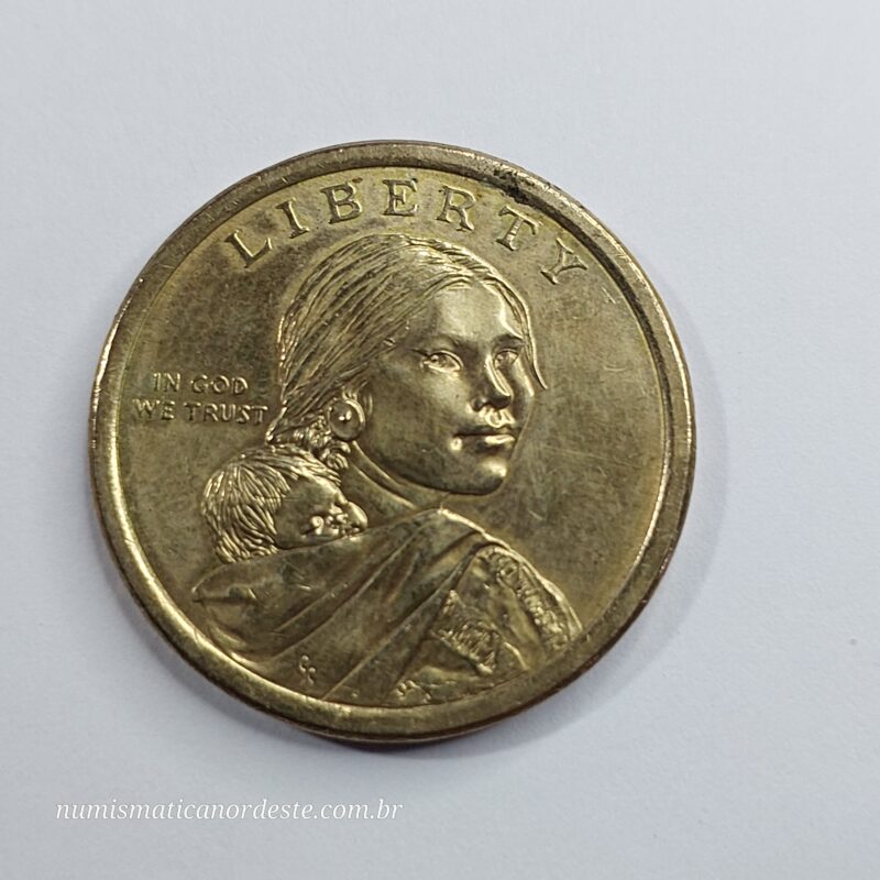 1 Dólar Estados Unidos da América - Série Nativos Americanos - Ano 2010 Letra D - Imagem 10