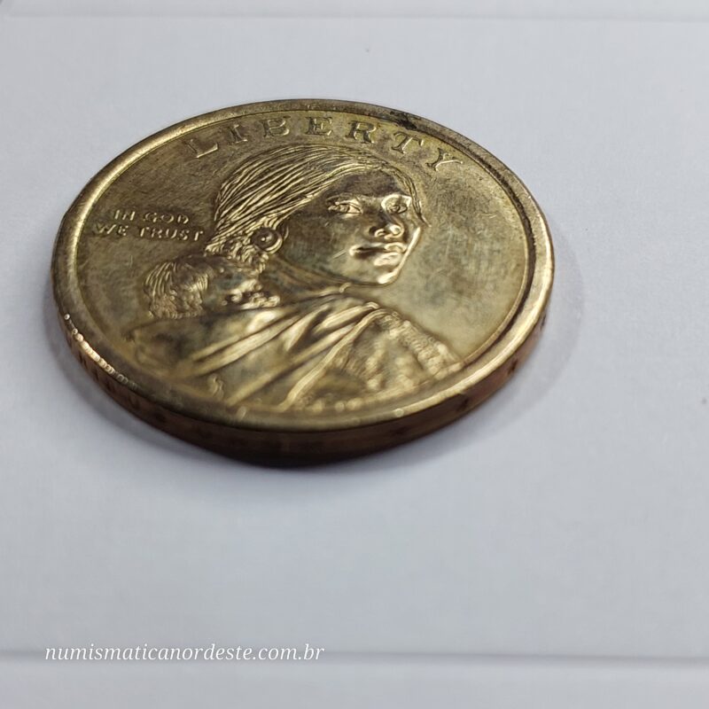 1 Dólar Estados Unidos da América - Série Nativos Americanos - Ano 2010 Letra D - Imagem 6