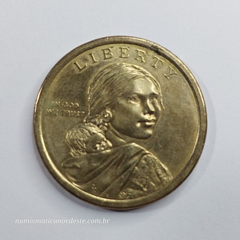 1 Dólar Estados Unidos da América - Série Nativos Americanos - Ano 2010 Letra D - Imagem 2