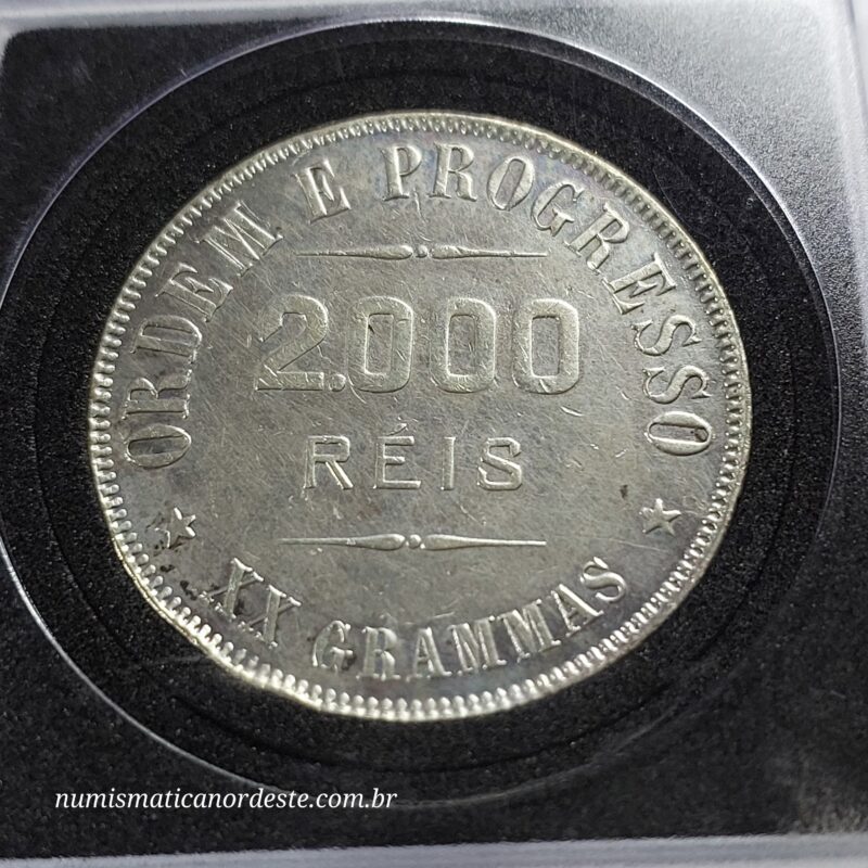 Moeda 2000 Réis Ano 1912 – Prata 0.900 | República do Brasil | Circulação Antiga - Imagem 9
