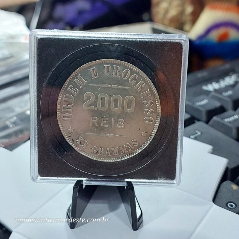 Moeda 2000 Réis Ano 1912 – Prata 0.900 | República do Brasil | Circulação Antiga - Imagem 3