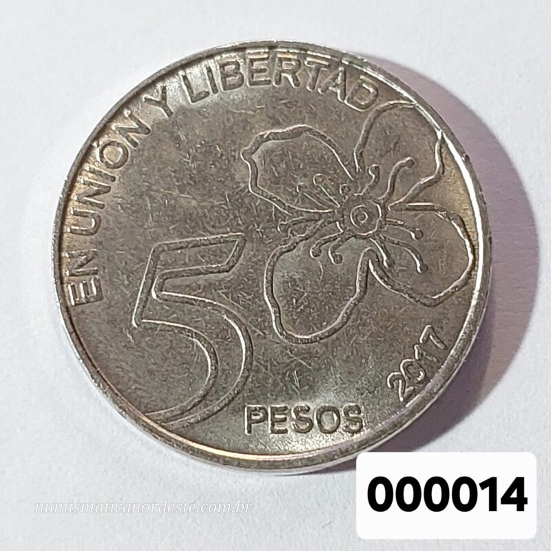Moeda de 5 Pesos da Argentina Ano 2017