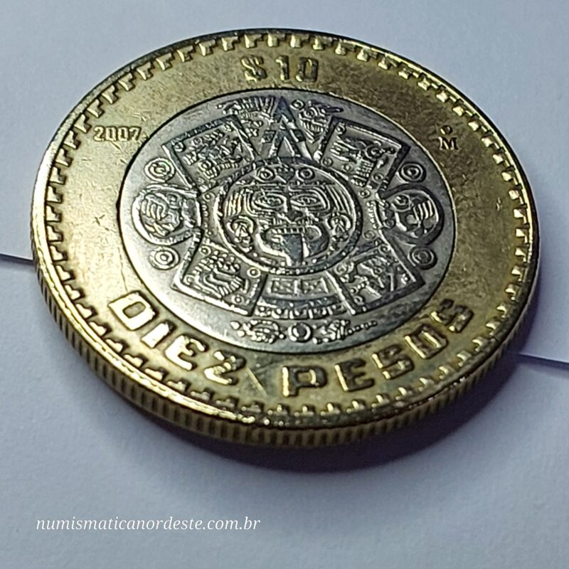 Moeda do México 10 Pesos 2012 – Bimetálica - Estados Unidos Mexicanos - Imagem 7