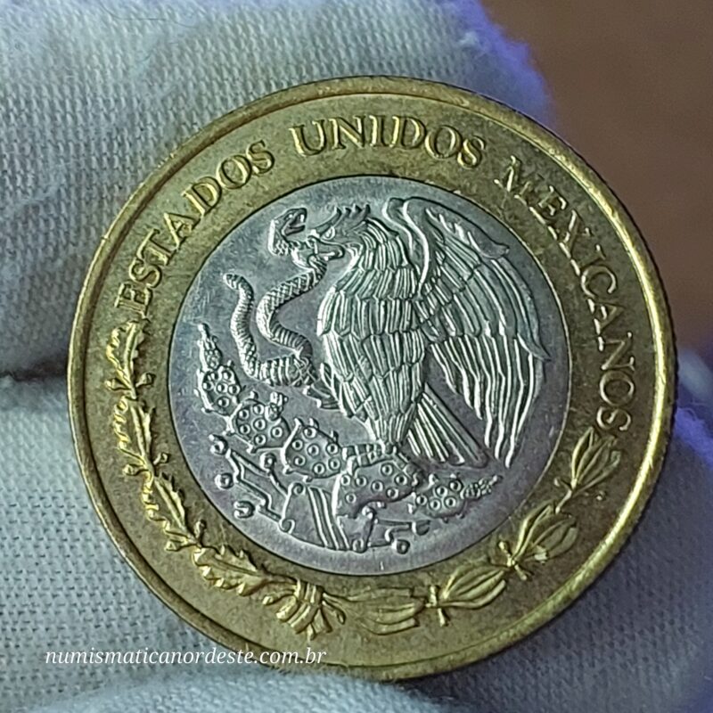 Moeda do México 10 Pesos 2012 – Bimetálica - Estados Unidos Mexicanos - Imagem 4