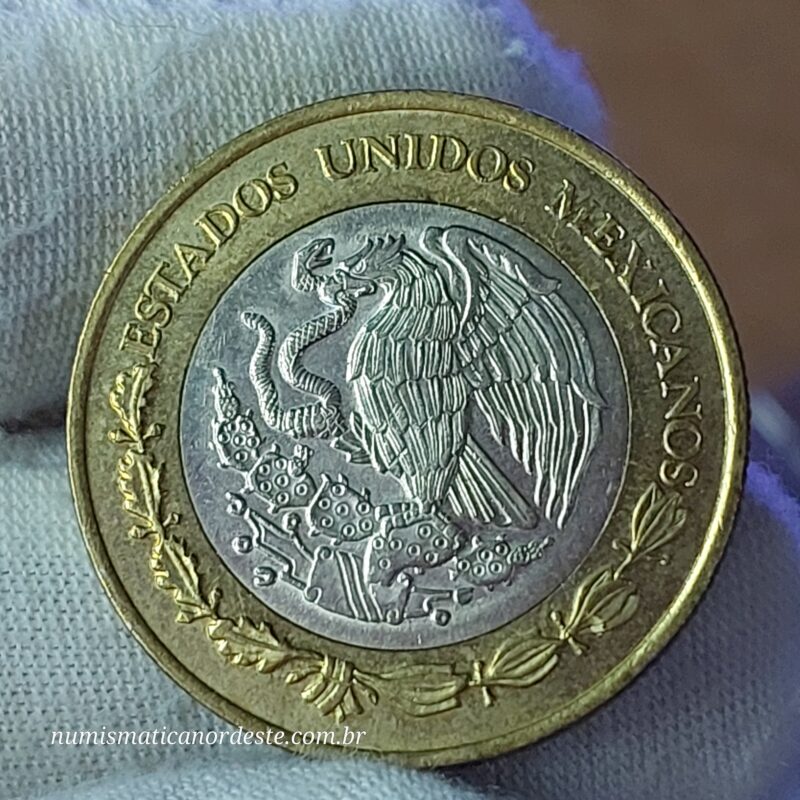 Moeda do México 10 Pesos 2012 – Bimetálica - Estados Unidos Mexicanos - Imagem 6