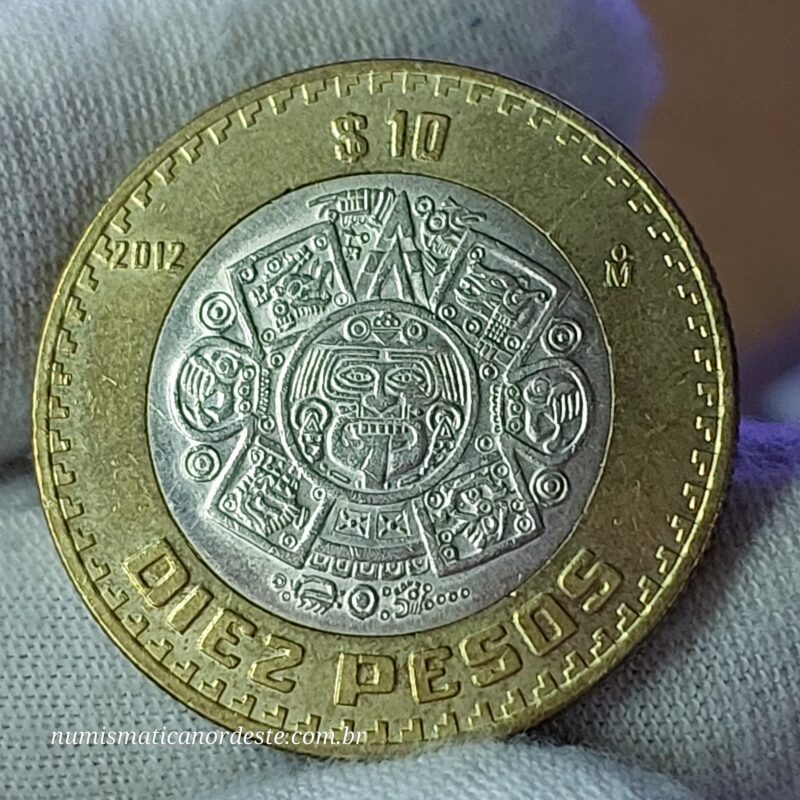Moeda do México 10 Pesos 2012 – Bimetálica - Estados Unidos Mexicanos - Imagem 8